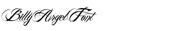 Billy Argel Font font preview